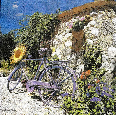 Decoupage-Tissue-Bicycle-in-the-mountains-1-Pc
