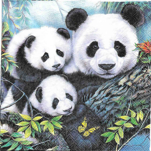 Decoupage-Tissue-Panda-Family-1-Pc