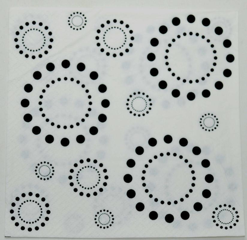 Decoupage Napkins/Tissue - Polka Dots - 1 Pc
