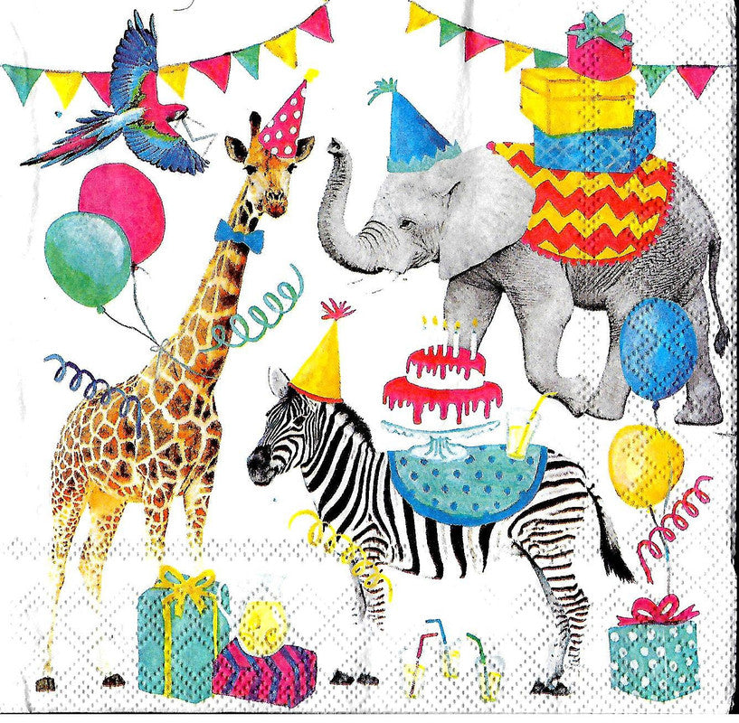 Decoupage-issue-Animal-Party-Time-1-Pc