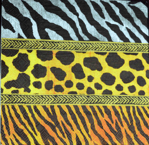 Decoupage Tissue/Napkin - Tiger print -1 Pc