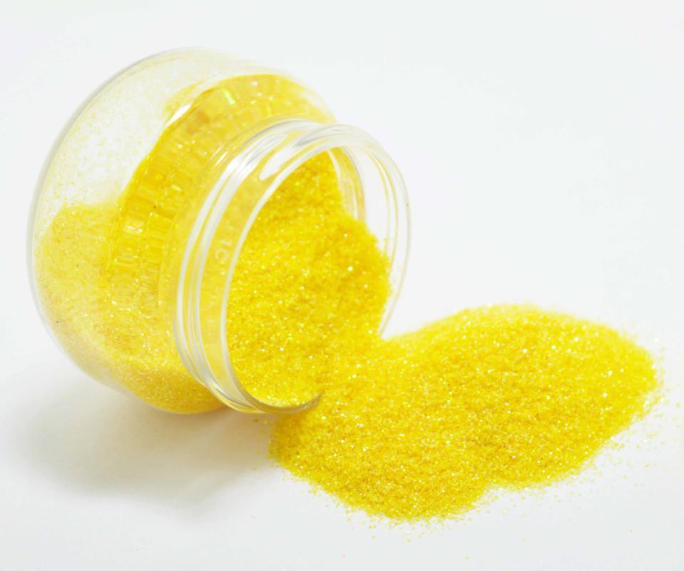 Glitter - Lemon yellow color - 15 gm