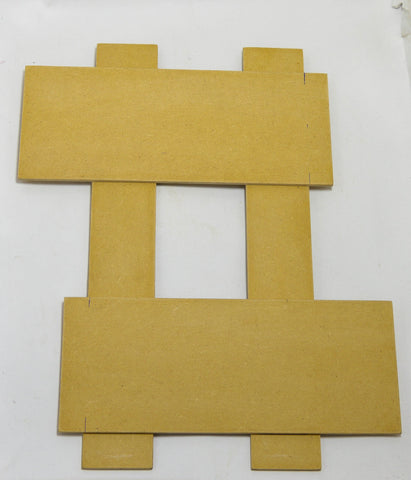 Premium Quality Raw MDF Double Plate Name Plate - 1 Pc.