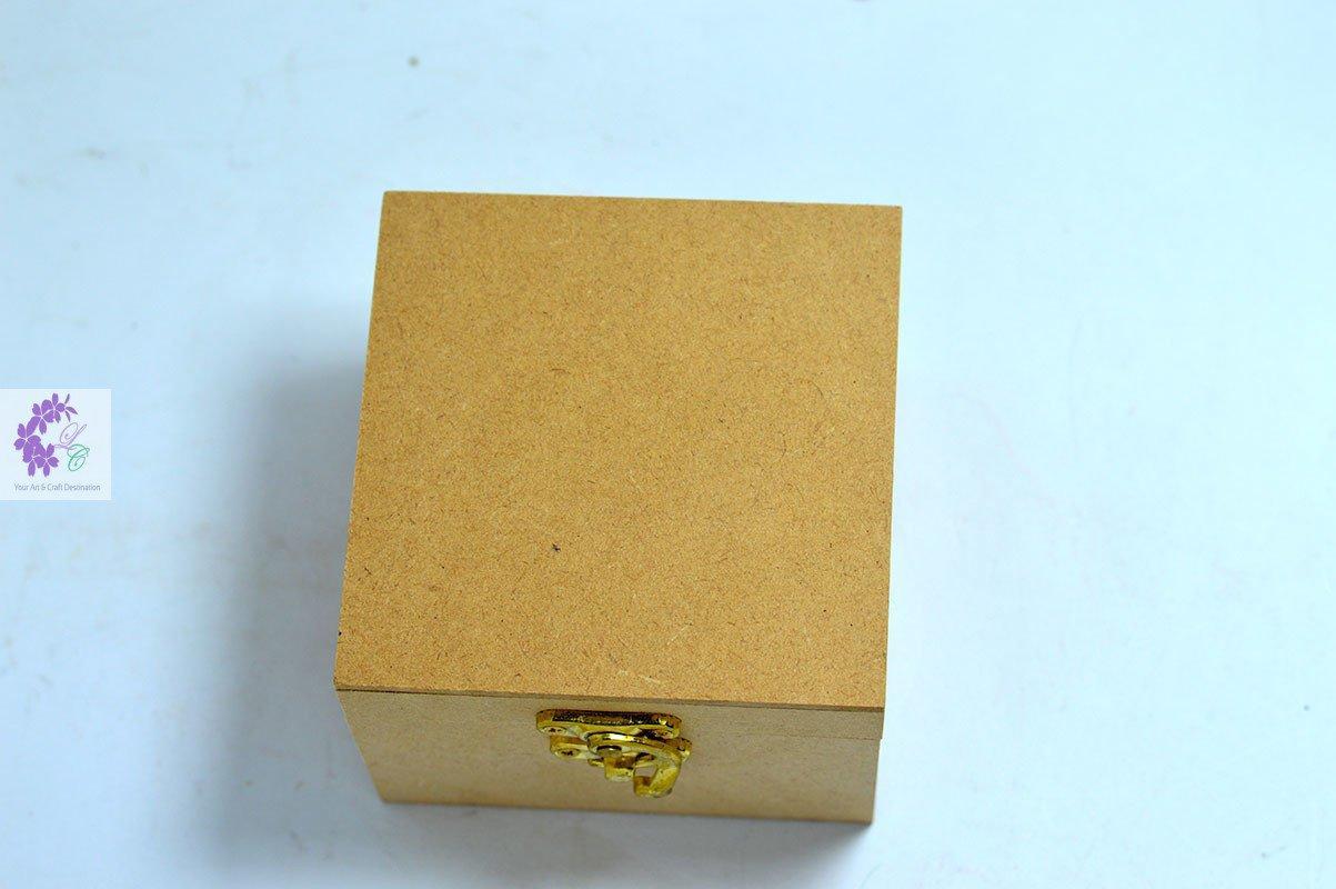 Premium Quality Raw MDF Wooden Box 6*6*3 Inch - 1 Pc
