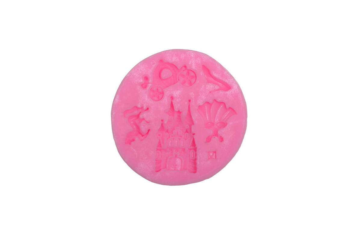 Silicone Mould for resin art - Castle and princess dress - 1 Pc