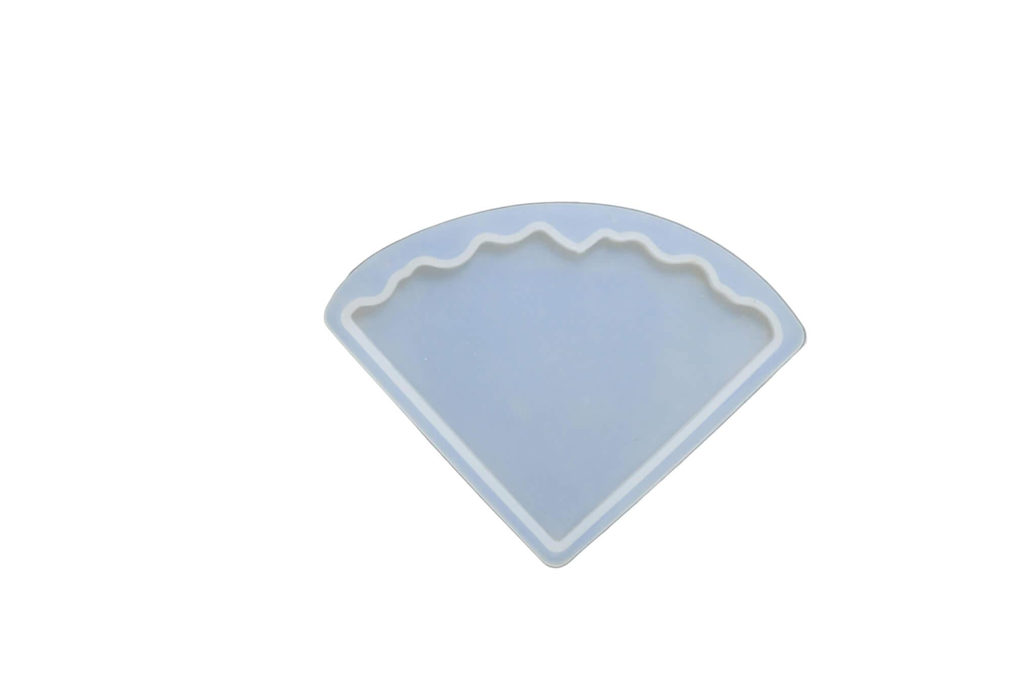 Silicone mold - Agate resin coaster - triangular shape - 1 Pc