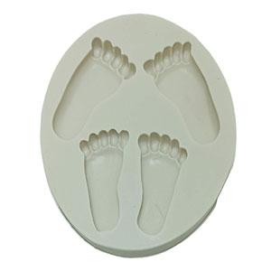 Silicon mold foot prints design - 1 Pc